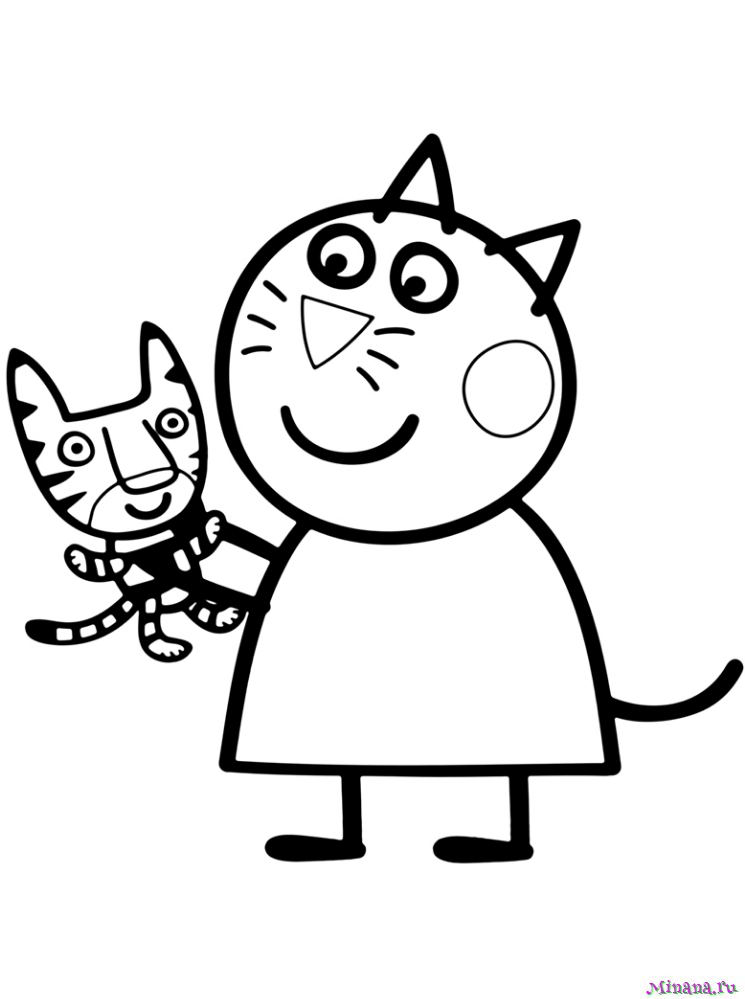 Раскраска Английская короткошерстная | Раскраски кошек. Рисунки кошек, картинки кошек
