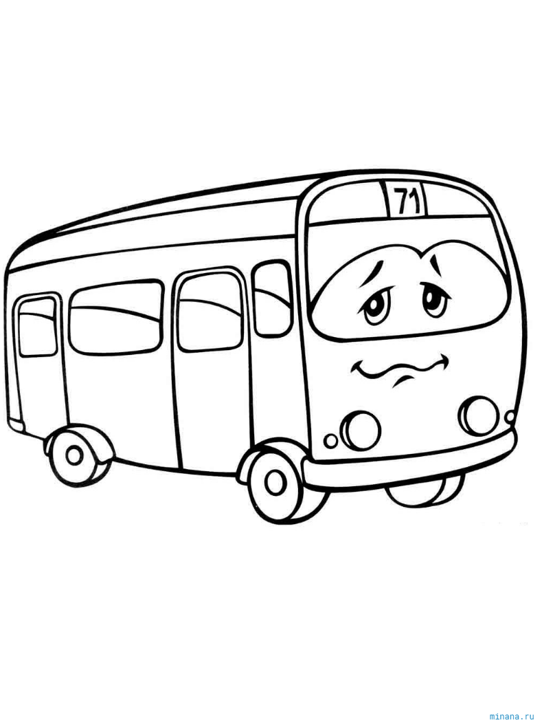 Копилка-раскраска Автобус - Купить оптом в компании Бумбарам