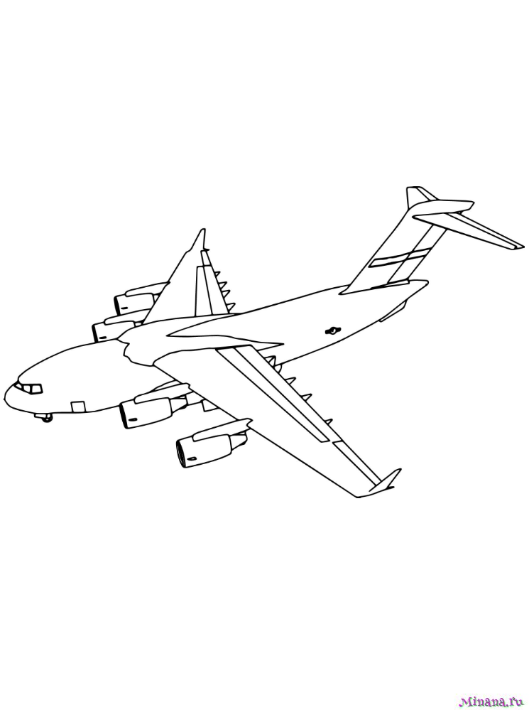 Раскраски самолётов для мальчиков — Распечатать можно онлайн!