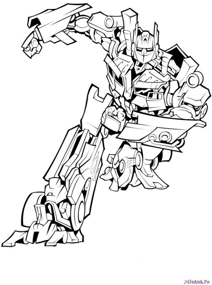 Картина раскраска Transformers Оптимус Прайм (TF14217K) 25 х 25 см