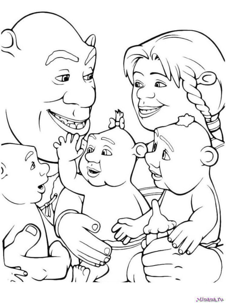 «Семья Пеппы» бесплатная раскраска для детей - мальчиков и девочек