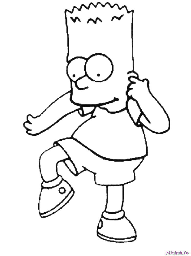Раскраска Барт