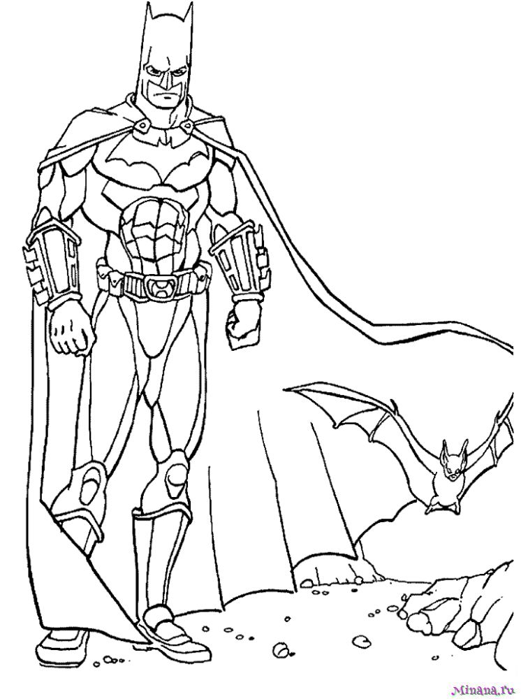 Раскраска Бэтмен 6