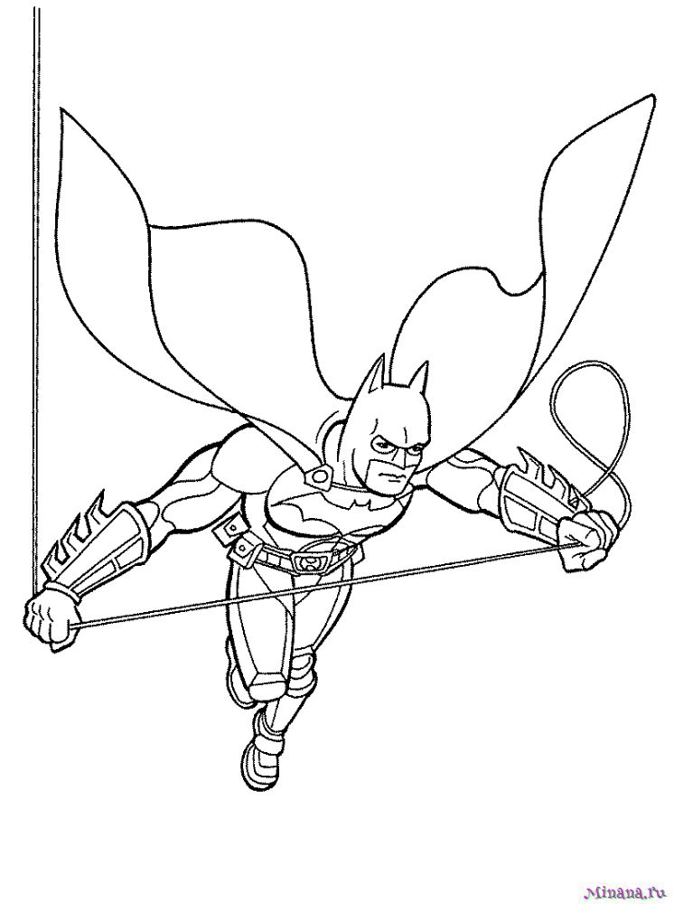 Раскраска Бэтмен 8