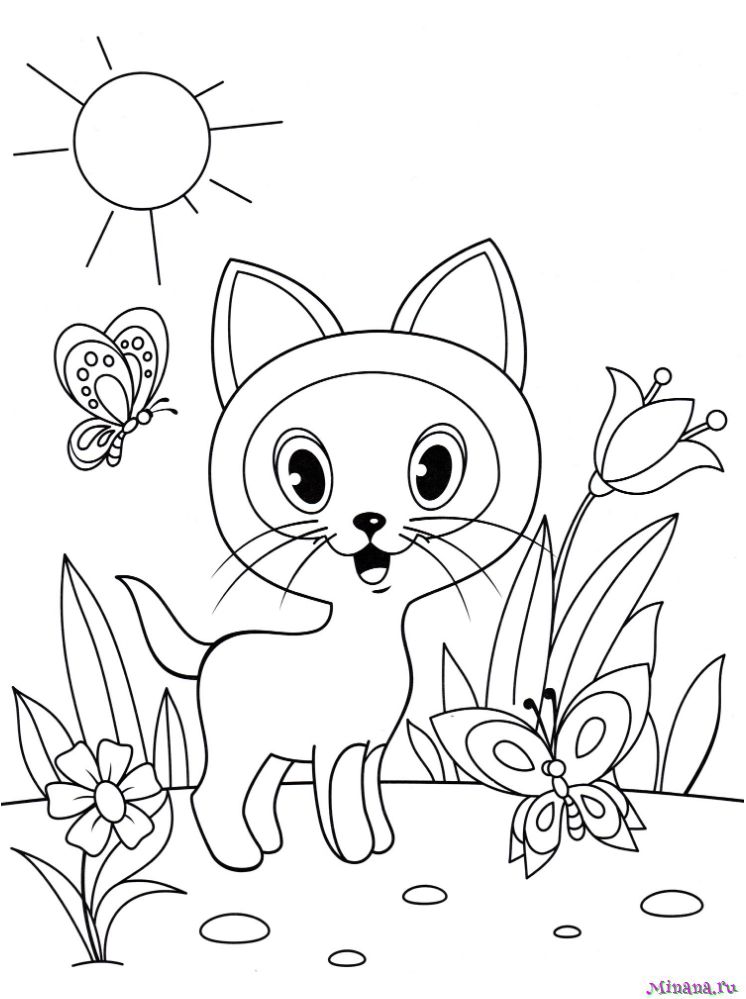 Медов В.: Развивающие раскраски котенка. Учимся общению. От 3 лет