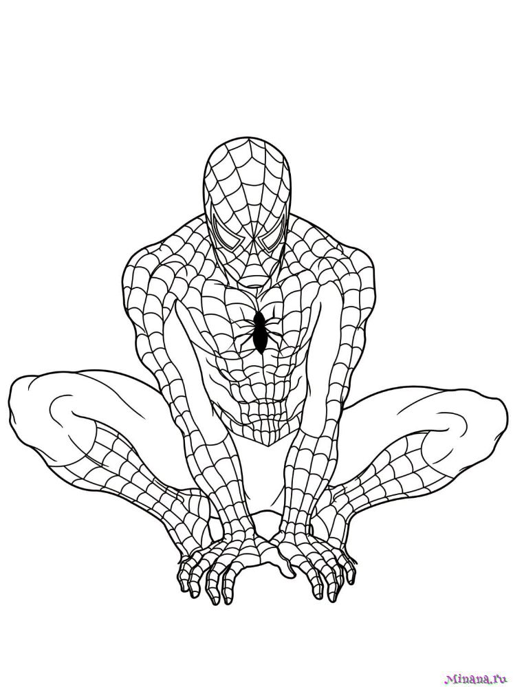 Раскраска Человек паук 2