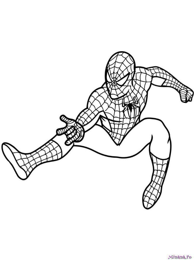 Раскраски Человек паук для детей 4 5 лет (37 шт.) - скачать или распечатать бесплатно #