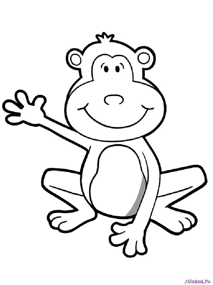 В гостях у обезьянки: раскраска-невидимка; сер. Волшебные прятки; ISBN 978-5-222-27104-9