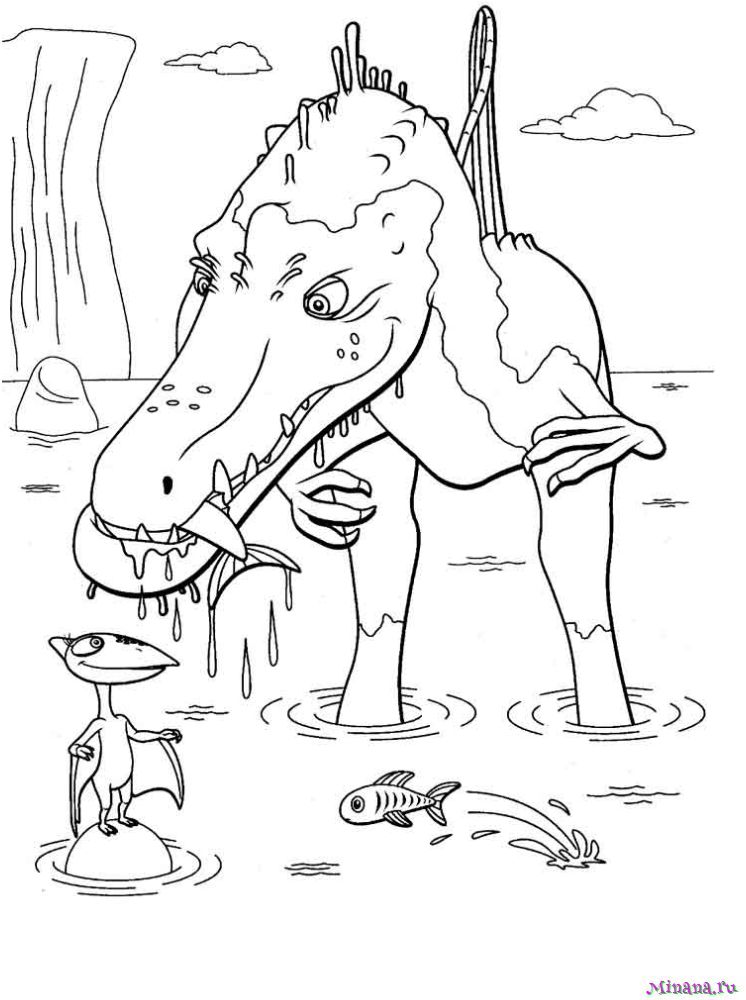 Игра Раскраски с динозаврами