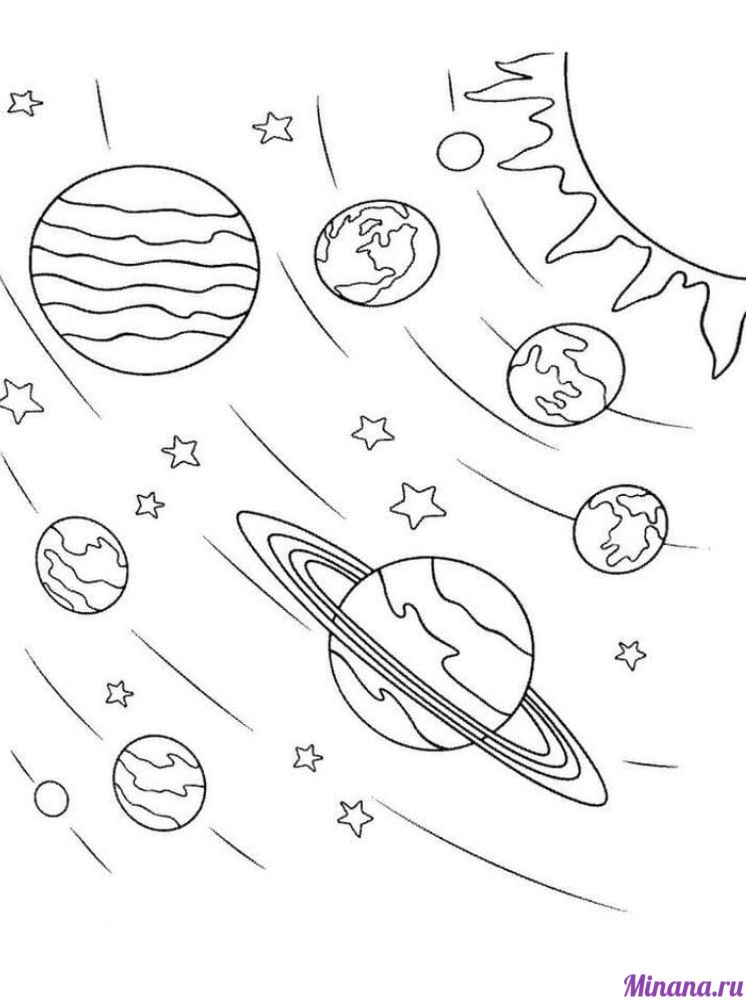 Раскраска планеты 3